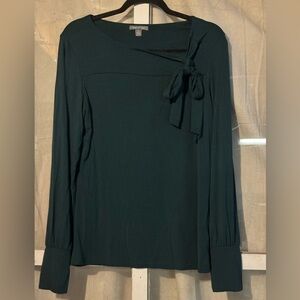 Green Blouse with Tie